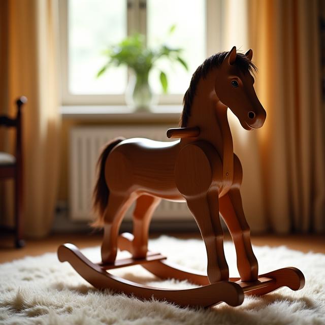 Caballito mecedor artesanal